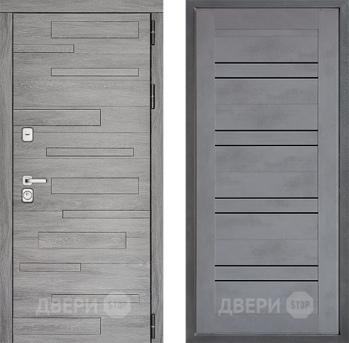 Входная металлическая Дверь Дверной континент ДК-10 ФЛ-49 Бетон серый в Ивантеевке