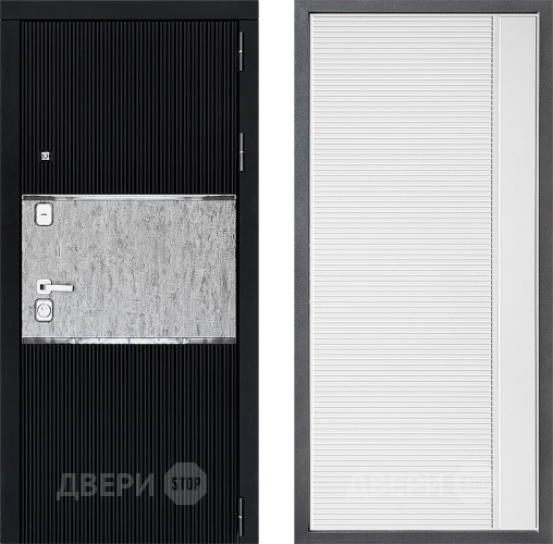 Входная металлическая Дверь Дверной континент ДК-13 ФЛ-757 Белое Стекло Софт милк в Ивантеевке