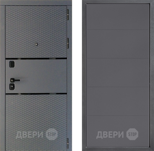Входная металлическая Дверь Дверной континент Диамант Дизайн ФЛ-649 Графит софт в Ивантеевке