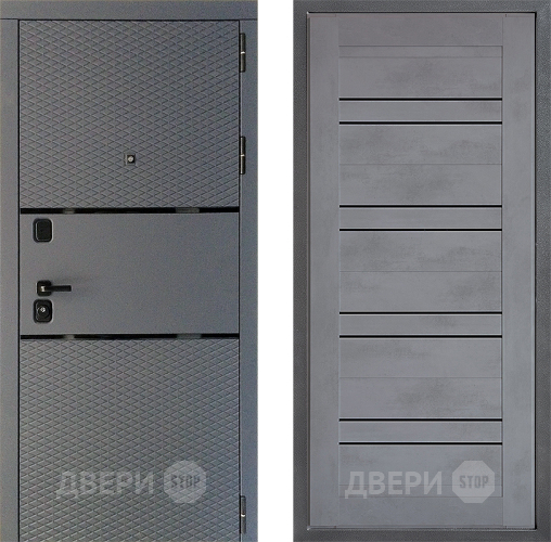 Дверь Дверной континент Диамант Дизайн ФЛ-49 Бетон серый в Ивантеевке