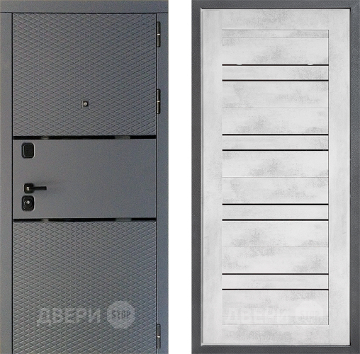 Входная металлическая Дверь Дверной континент Диамант Дизайн ФЛ-49 Бетон снежный в Ивантеевке