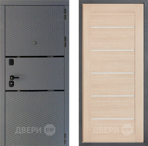 Входная металлическая Дверь Дверной континент Диамант Дизайн ФЛ-46 Капучино в Ивантеевке