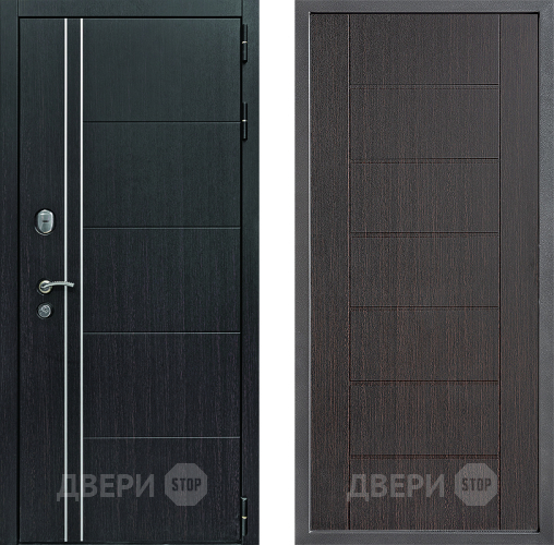 Входная металлическая Дверь Дверной континент Теплолюкс Дизайн ФЛ-Лайн Венге в Ивантеевке