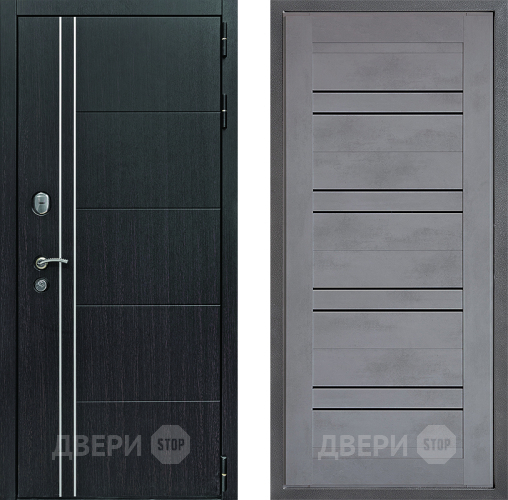 Входная металлическая Дверь Дверной континент Теплолюкс Дизайн ФЛ-49 Бетон серый в Ивантеевке