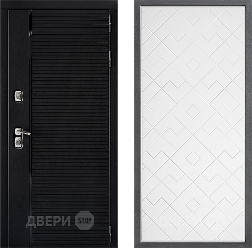 Входная металлическая Дверь Дверной континент ДК-1 ФЛ-Тиффани Белый софт в Ивантеевке