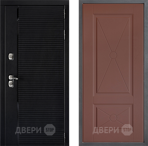 Входная металлическая Дверь Дверной континент ДК-1 ФЛ-617 Ясень шоколадный в Ивантеевке