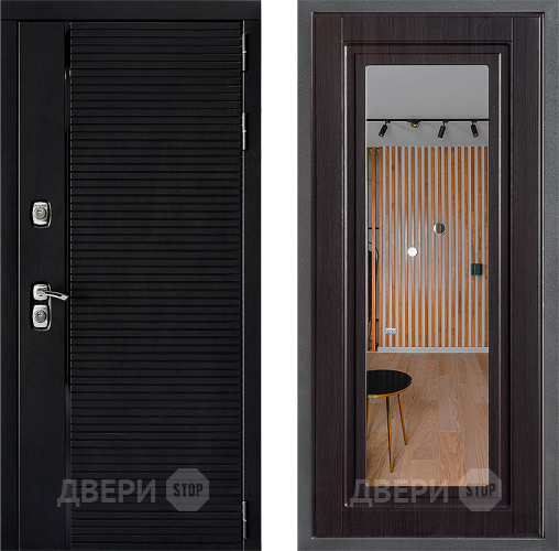 Дверь Дверной континент ДК-1 ФЛЗ Зеркало Венге в Ивантеевке