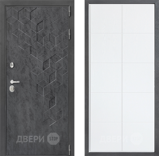 Входная металлическая Дверь Дверной континент ДК-3/713 ФЛ-Кватро Белое дерево в Ивантеевке