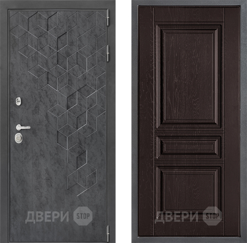 Входная металлическая Дверь Дверной континент ДК-3/713 ФЛ-243 Дуб шоколадный в Ивантеевке