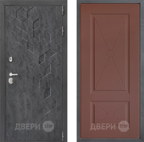 Входная металлическая Дверь Дверной континент ДК-3/713 ФЛ-617 Ясень шоколадный в Ивантеевке