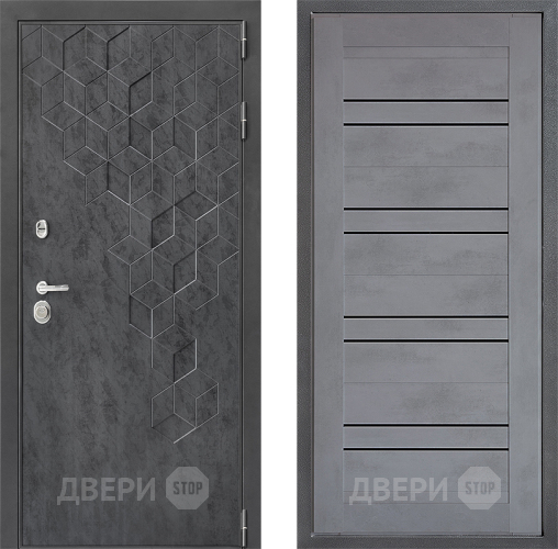 Входная металлическая Дверь Дверной континент ДК-3/713 ФЛ-49 Бетон серый в Ивантеевке