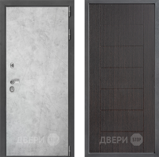 Входная металлическая Дверь Дверной континент ДК-3/743 ФЛ-Лайн Венге в Ивантеевке