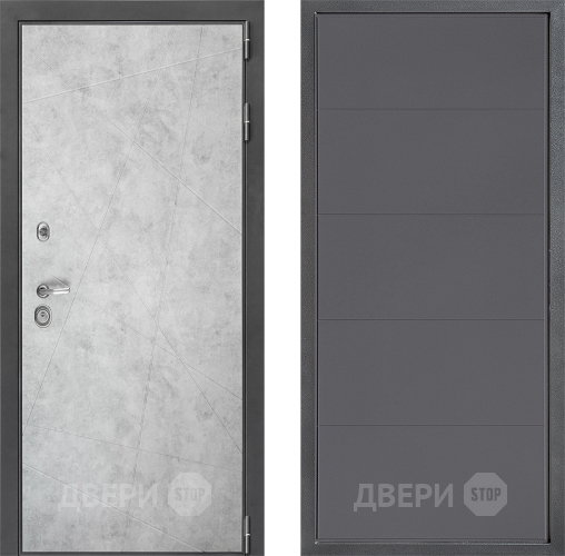 Входная металлическая Дверь Дверной континент ДК-3/743 ФЛ-649 Графит софт в Ивантеевке