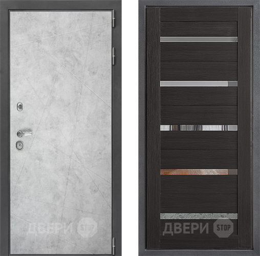 Входная металлическая Дверь Дверной континент ДК-3/743 ФЛ-47 Венге в Ивантеевке