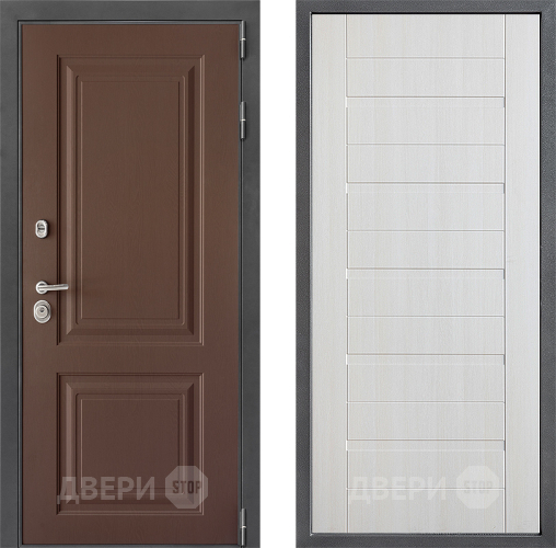 Входная металлическая Дверь Дверной континент ДК-3/729 ФЛ-70 Лиственница белая в Ивантеевке