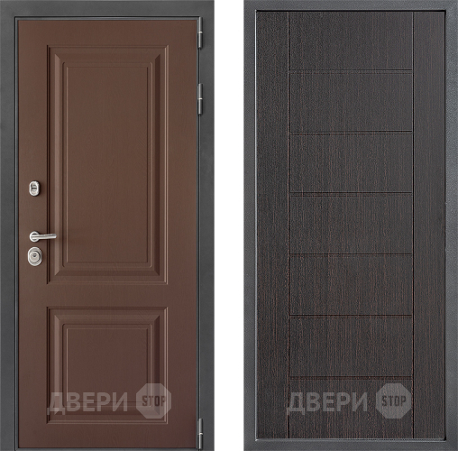 Входная металлическая Дверь Дверной континент ДК-3/729 ФЛ-Лайн Венге в Ивантеевке