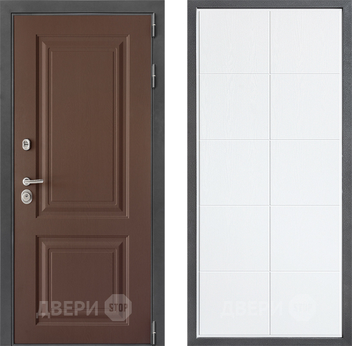 Входная металлическая Дверь Дверной континент ДК-3/729 ФЛ-Кватро Белое дерево в Ивантеевке