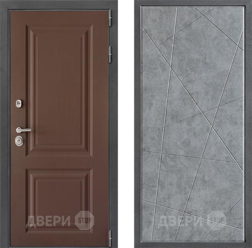 Входная металлическая Дверь Дверной континент ДК-3/729 ФЛ-655 Бетон серый в Ивантеевке
