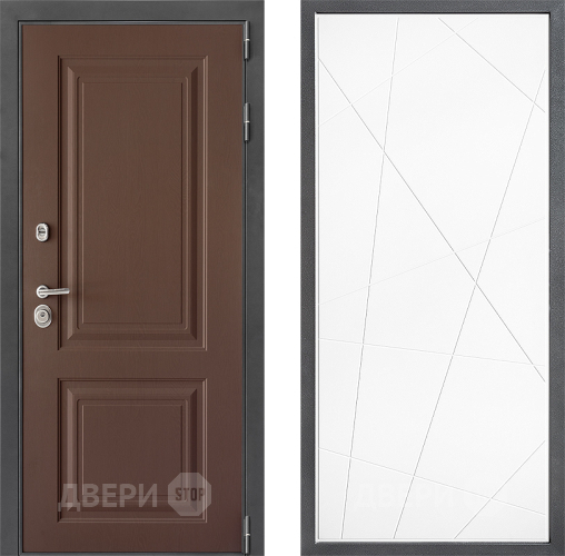 Входная металлическая Дверь Дверной континент ДК-3/729 ФЛ-655 Белый софт в Ивантеевке