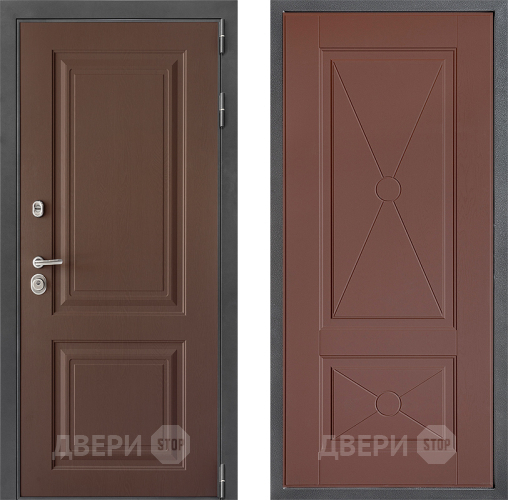 Входная металлическая Дверь Дверной континент ДК-3/729 ФЛ-617 Ясень шоколадный в Ивантеевке