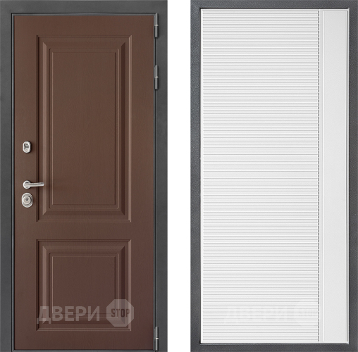 Входная металлическая Дверь Дверной континент ДК-3/729 ФЛ-757 Белое Стекло Софт милк в Ивантеевке