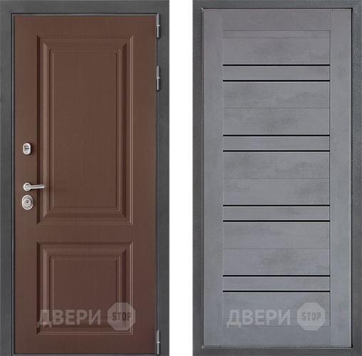 Входная металлическая Дверь Дверной континент ДК-3/729 ФЛ-49 Бетон серый в Ивантеевке