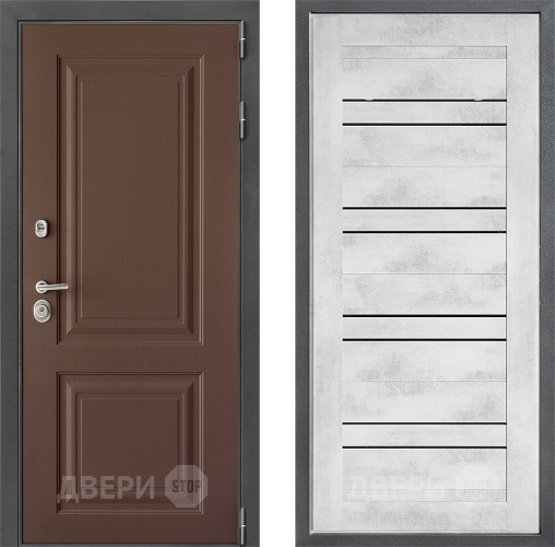 Входная металлическая Дверь Дверной континент ДК-3/729 ФЛ-49 Бетон снежный в Ивантеевке