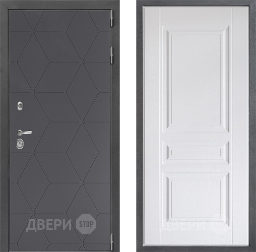 Дверь Дверной континент ДК-3/744 ФЛ-243 Альберо Браш серебро в Ивантеевке