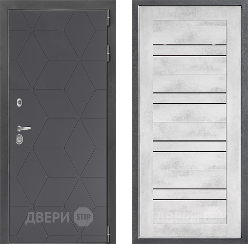 Дверь Дверной континент ДК-3/744 ФЛ-49 Бетон снежный в Ивантеевке