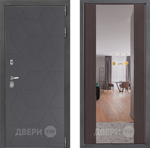 Дверь Дверной континент ДК-3/744 ФЛЗ-1 Зеркало Венге в Ивантеевке