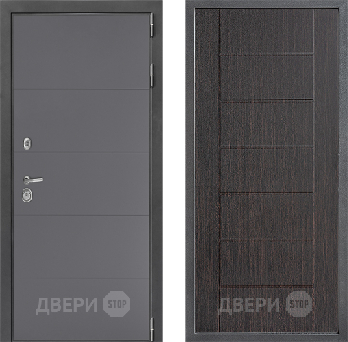 Входная металлическая Дверь Дверной континент ДК-3/649 ФЛ-Лайн Венге в Ивантеевке