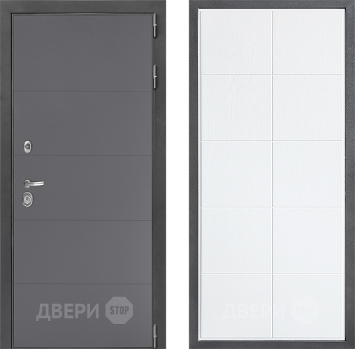 Входная металлическая Дверь Дверной континент ДК-3/649 ФЛ-Кватро Белое дерево в Ивантеевке
