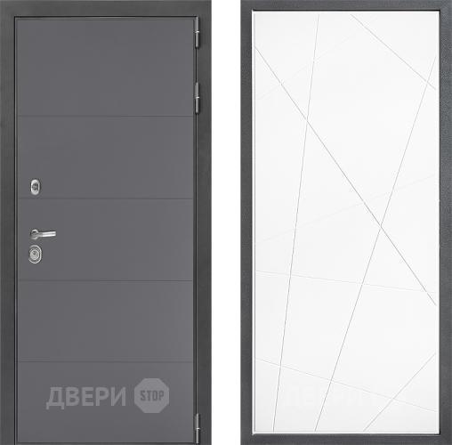 Входная металлическая Дверь Дверной континент ДК-3/649 ФЛ-655 Белый софт в Ивантеевке