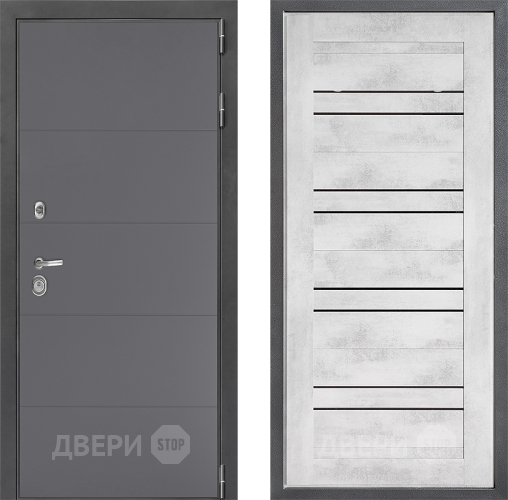 Входная металлическая Дверь Дверной континент ДК-3/649 ФЛ-49 Бетон снежный в Ивантеевке