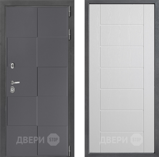 Входная металлическая Дверь Дверной континент ДК-3/606 ФЛ-Лайн Белое дерево в Ивантеевке
