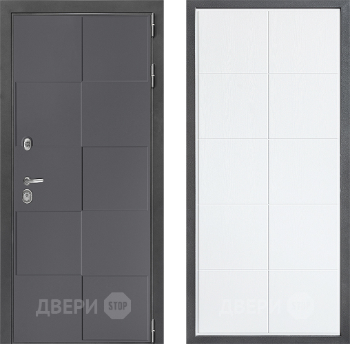 Входная металлическая Дверь Дверной континент ДК-3/606 ФЛ-Кватро Белое дерево в Ивантеевке