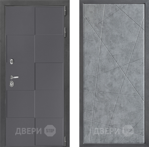 Входная металлическая Дверь Дверной континент ДК-3/606 ФЛ-655 Бетон серый в Ивантеевке