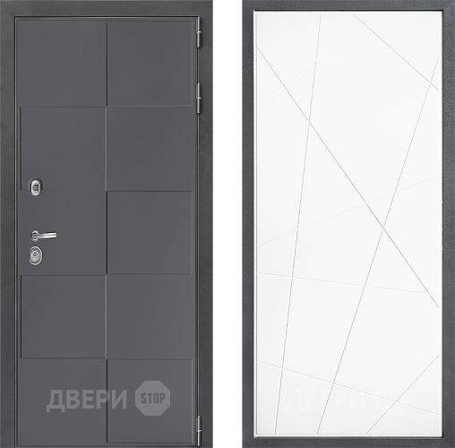 Входная металлическая Дверь Дверной континент ДК-3/606 ФЛ-655 Белый софт в Ивантеевке