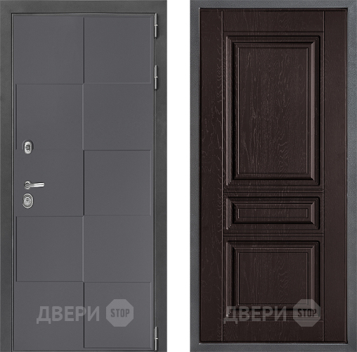Входная металлическая Дверь Дверной континент ДК-3/606 ФЛ-243 Дуб шоколадный в Ивантеевке