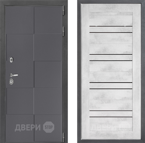 Входная металлическая Дверь Дверной континент ДК-3/606 ФЛ-49 Бетон снежный в Ивантеевке