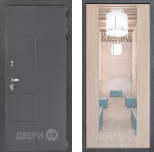 Дверь Дверной континент ДК-3/606 ФЛЗ-1 Зеркало Капучино в Ивантеевке