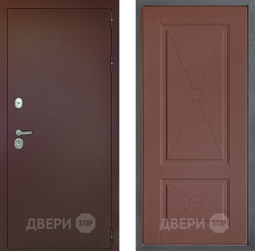 Дверь Дверной континент Рубикон Медь Дизайн ФЛ-617 Ясень шоколадный в Ивантеевке