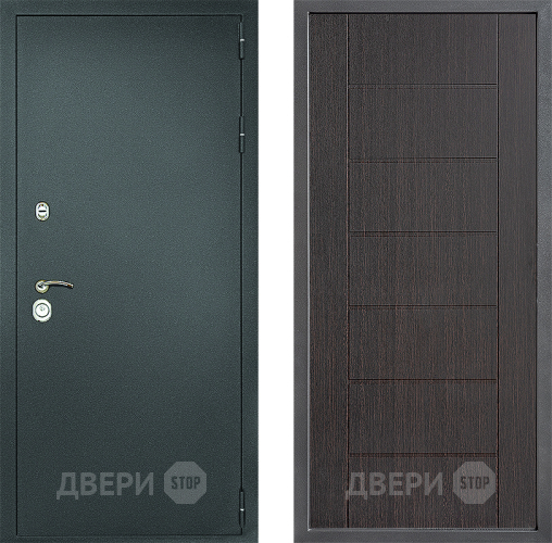 Входная металлическая Дверь Дверной континент Рубикон Серебро Дизайн ФЛ-Лайн Венге в Ивантеевке