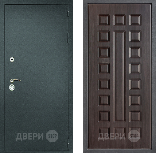 Входная металлическая Дверь Дверной континент Рубикон Серебро Дизайн ФЛ-183 Венге в Ивантеевке