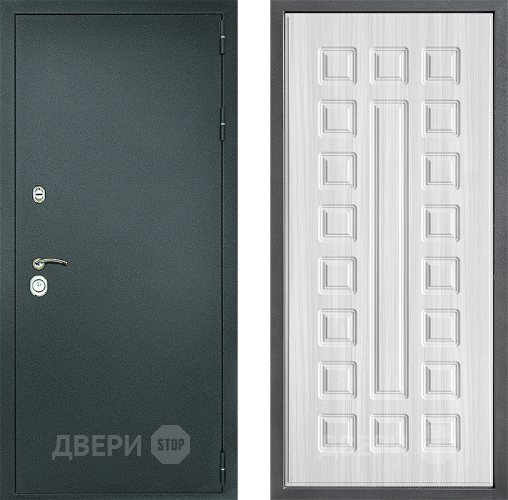 Входная металлическая Дверь Дверной континент Рубикон Серебро Дизайн ФЛ-183 Сандал белый в Ивантеевке