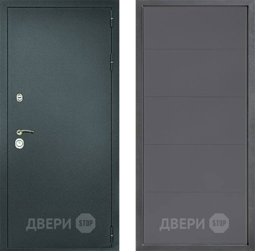 Дверь Дверной континент Рубикон Серебро Дизайн ФЛ-649 Графит софт в Ивантеевке