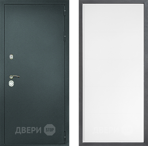 Дверь Дверной континент Рубикон Серебро Дизайн ФЛ-649 Белый софт в Ивантеевке