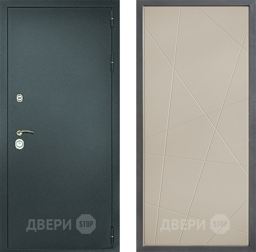 Входная металлическая Дверь Дверной континент Рубикон Серебро Дизайн ФЛ-655 Капучино в Ивантеевке
