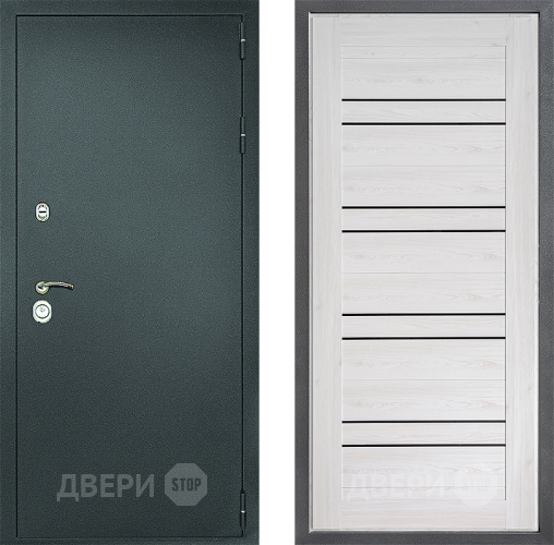 Дверь Дверной континент Рубикон Серебро Дизайн ФЛ-49 Сосна белая в Ивантеевке