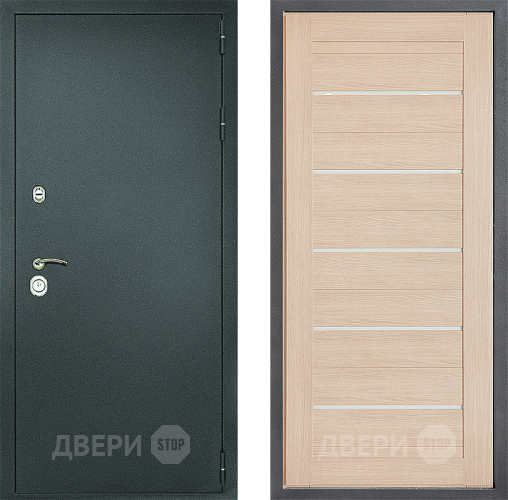 Входная металлическая Дверь Дверной континент Рубикон Серебро Дизайн ФЛ-46 Капучино в Ивантеевке